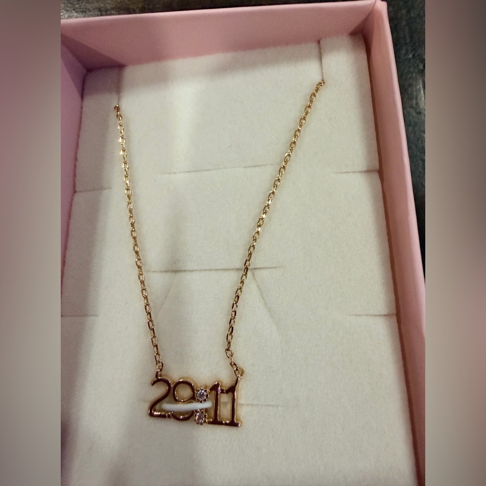 Altr’d State Gold Necklace with Year Pendant Advent Calendar Day 1